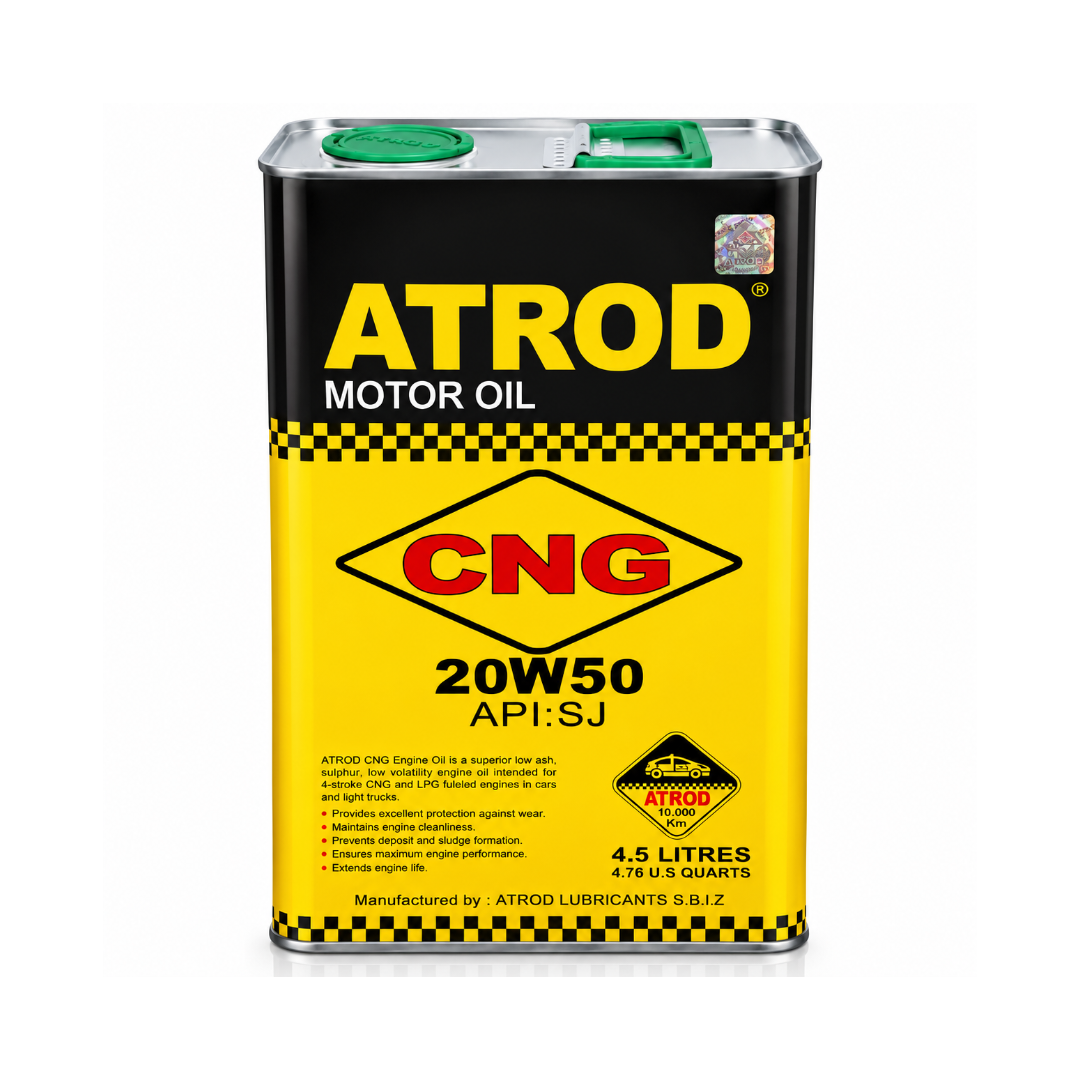 روغن موتور آترود ATROD مدل 20W50 SJ CNG 10000 حجم 4.5 لیتر