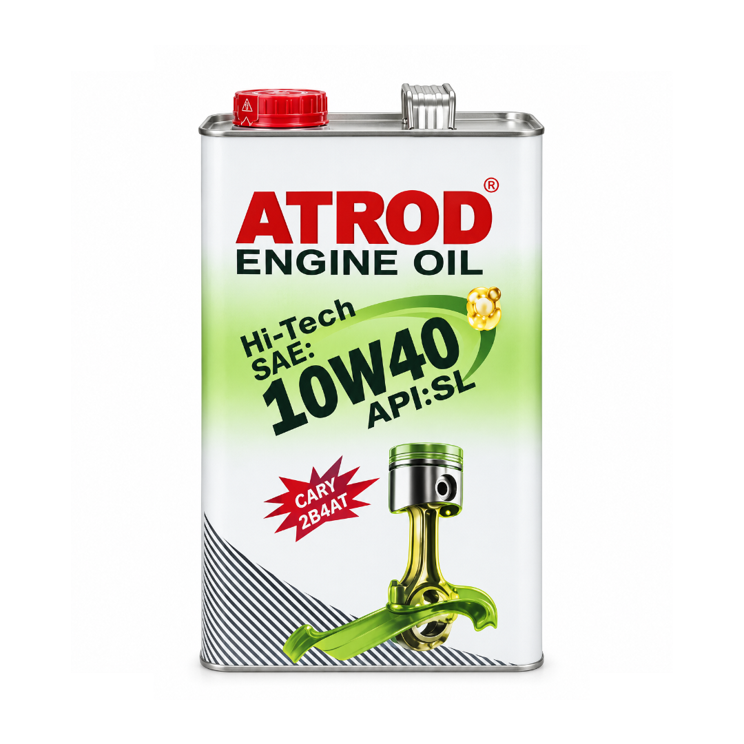 روغن موتور خودرو آترود ATROD مدل Hi-Tech SL 10W40 حجم 4 لیتر