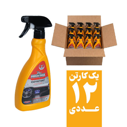 اسپری براق کننده و محافظ داشبورد  E2 فونیکس، حجم 600 میلی لیتر (باکس 12 عددی)