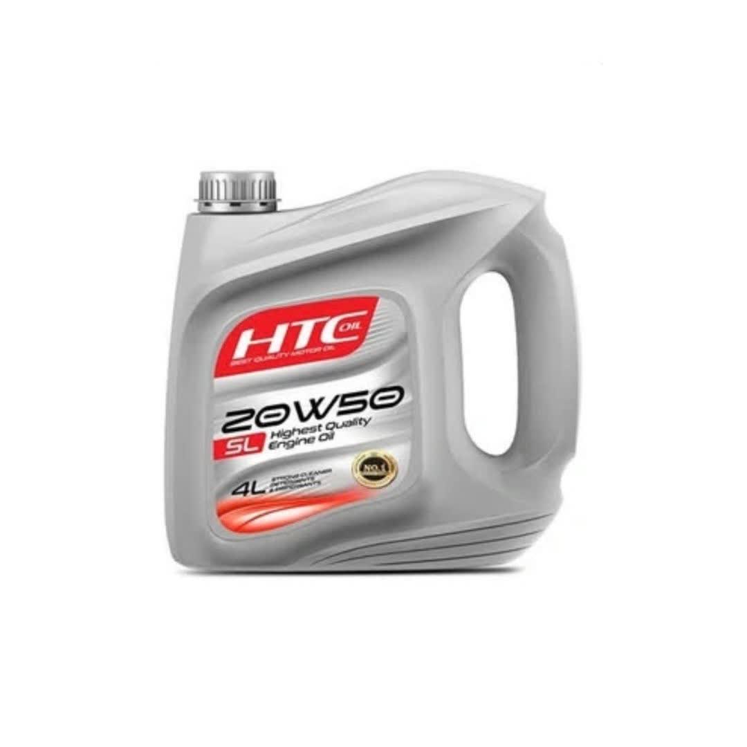 روغن موتور اچ تی سی اویل (HTC OIL) مدل 20W50 SL حجم 4 لیتر