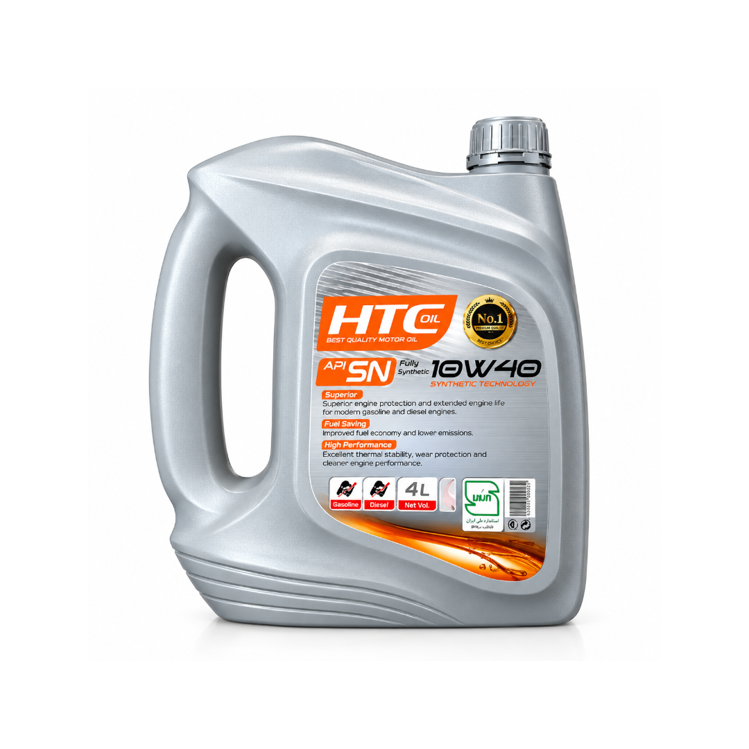 روغن موتور اچ تی سی اویل (HTC OIL) مدل 10W40 SN حجم 4 لیتر - نمای دوم